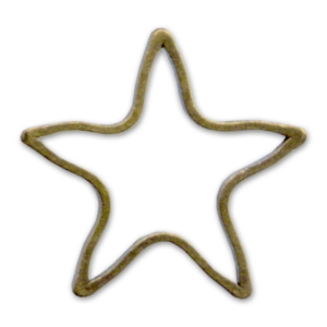 Intercalari stella mm. 10 bronzo x10