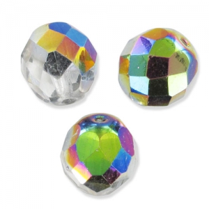 Sfaccettate mm 12 Crystal Vitrail Medium x5