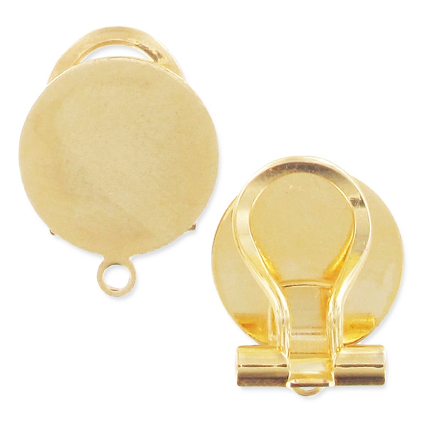 Les Poulettes Bijoux - Pendentif Plaqué Or et Nacre Médaille Ronde