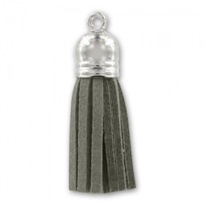 Nappina Ultra Suede mm. 36 rodiato Grigio x1