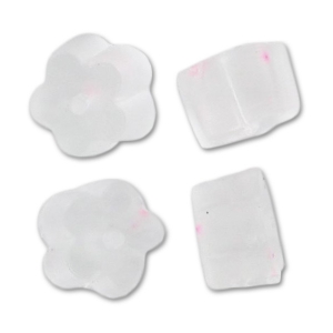 Farfalle per orecchini Fleur mm.4.5 Transparent x200