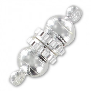 Chiusura magnetica argentata mm. 17x6 x1