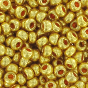 Perla Preciosa 11/0 da 2 mm - Terra Metallica - Dorata x 20 g