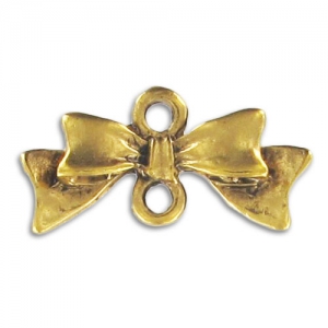 Intercalari cravatta a farfalla mm. 10x20 dorato antico x4