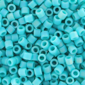 Miyuki Delica 10/0 DBM0878 - Op Turquoise Green AB Mat