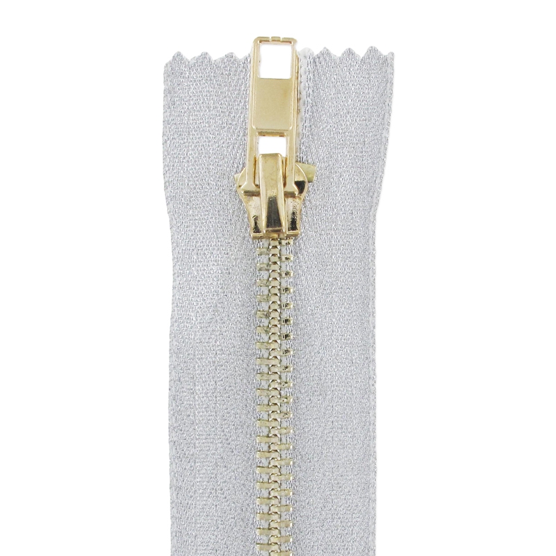 Cerniere Metalliche Aperte 40cm - 2 Pezzi In Oro Grigio Per Cappotti E Giacche - Foto 8