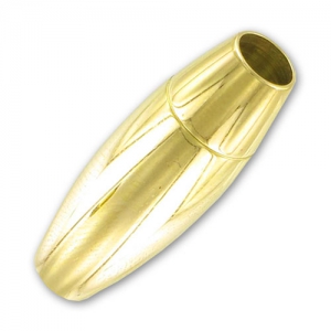 Chiusura magnetica per cordoni 5 mm in Acciaio Inox Dorato x1
