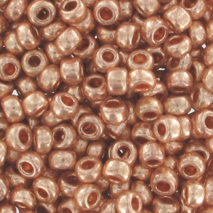 Perla Preciosa 11/0 2 mm - Terra Metallica - Dorato ramato x20g