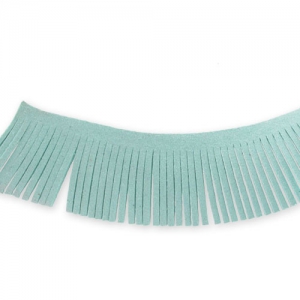 Nastro frange Ultra Suede mm. 28 Teal x1,6m