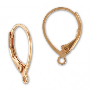 Orecchini a cerchio da 16 mm - Rosa dorato x2