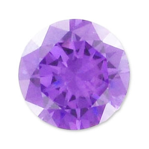 Cabochon Zirconio cubico tondi mm. 3.25 Medium Purple x10