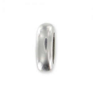 Passante per cordone 5 mm Placcatura argento antico x1