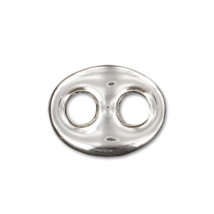 Intercalare chicco di caffè mm. 10,5x8 Argento 925 x1