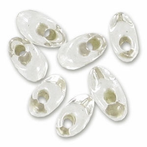 Long Magatama Miyuki mm.4x7 LMA-1 - Crystal Silver Lined  x10g