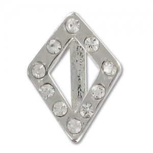 Passante per laccetto da mm. 10 rodiato x1