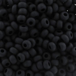 Perle di semi Preciosa 9/0 2,5 mm - Jet Mat x20g