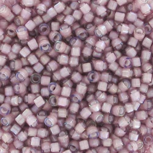 Miyuki Delica 11/0 DB1791 - Smoky Amethyst AB Lined White