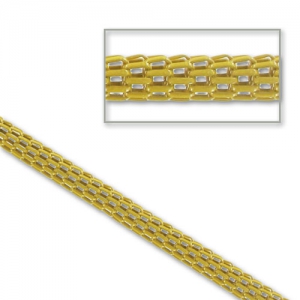 Catena anello maglia mm. 3,2 Giallo x1,2m