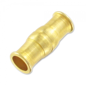 Chiusura magnetica 23x8 mm per cordone 6 mm Dorato con oro fino