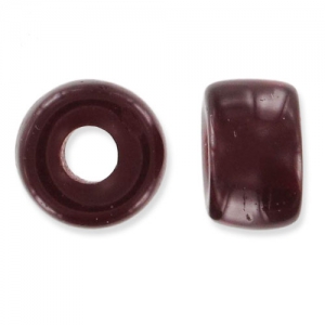 Perle a foro grande - Perle Pony 6 mm - Preciosa - Granato x15