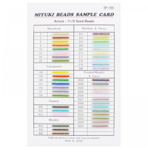 Tavola colori Miyuki Perline 11/0
