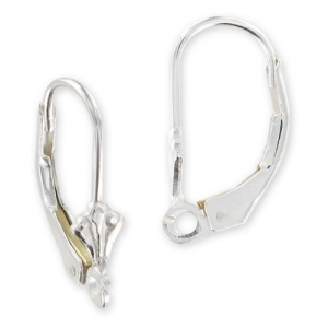 Orecchini con ganci chiusi Fiore di lys in Argento 925 x2