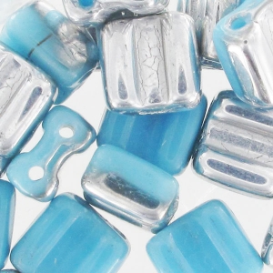 Groovy Tiles 6 mm Turchese Argento x20