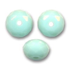 Perla rotonda appiattita PureCrystal 5040 8 mm - Mint Alabaster x1