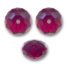Perla rotonda appiattita PureCrystal 5040 8 mm - Siam x1