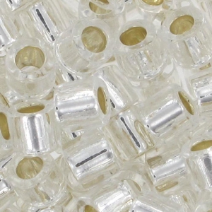 Miyuki Delica 8/0 DBL0041 - Crystal Silver Lined x8g