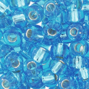 Rocaille Miyuki 8/0 2429 - Dark Aqua Silverline