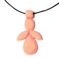 Pendente decorato mm. 53 Peach x1