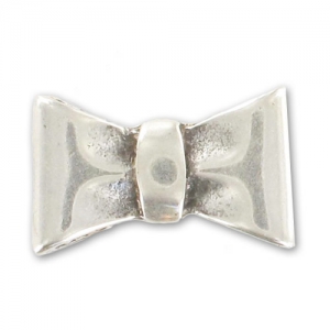 Passante per laccetto da mm. 5 nodo argentato brunito x1