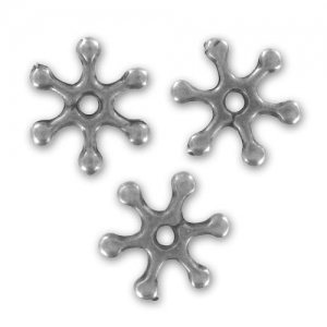 Intercalari a raggio mm. 10 argentato antico x10