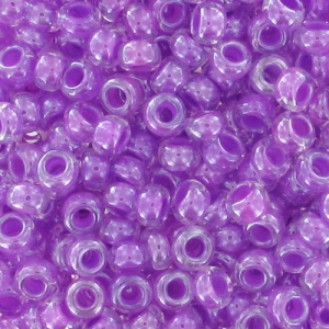 Preciosa Perla 11/0 2 mm - Cristallo interno viola perlato x20g