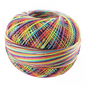 Filo cotone Lizbeth taglia 40 Rainbow Splash n°184 x274m