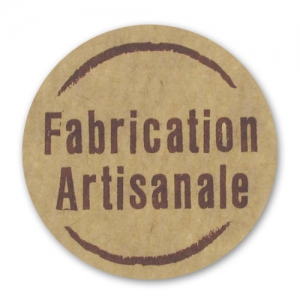 Etichette Fabrication Artisanale carta Kraft x500