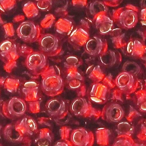 Rocaille Toho 15/0 TO15R25C - Silver Lined Ruby