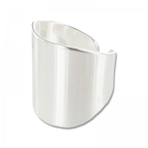 Anello grande 21 mm argentato x1