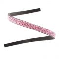 Laccetto cuoio Nido d'ape 5 mm Pink x30cm