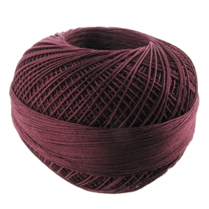 Filo cotone Lizbeth taglia 40 Dark Garnet n°674 x274m