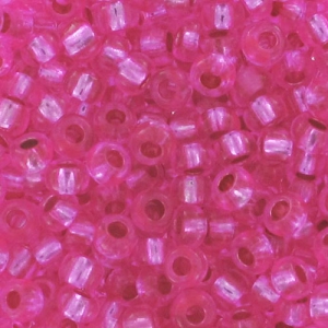 Perle di semi Preciosa 9/0 2,5 mm - Argento rosa foderato x20g