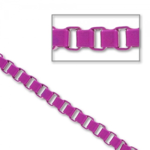 Catena anello quadrato mm. 3 Fucsia x1,2m