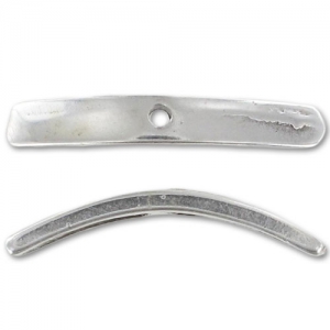 Separatore arco di cerchio 25 mm Placcatura argento antico x4