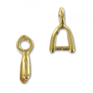 Ganci per pendenti mm. 9 dorato con oro fino x4