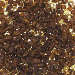 Miyuki Delica 11/0 DB1393 - Dark Topaz Lined Amber