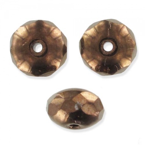 Ciambelle 7x4 mm Jet Bronze x25