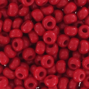 Perla Preciosa 11/0 da 2 mm - Rosso opaco x 20 g