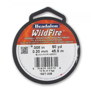 Filo nylon trecciato WildFire mm. 0.20 Nero x m. 45.8