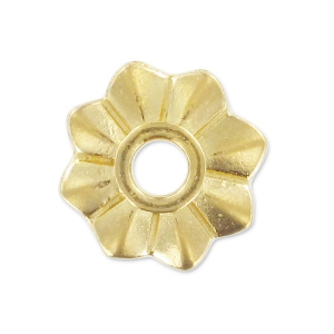 Fiore da rivettare 10 mm dorato